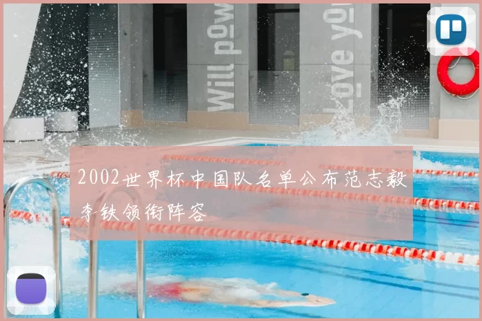 2002世界杯中国队名单公布范志毅李铁领衔阵容